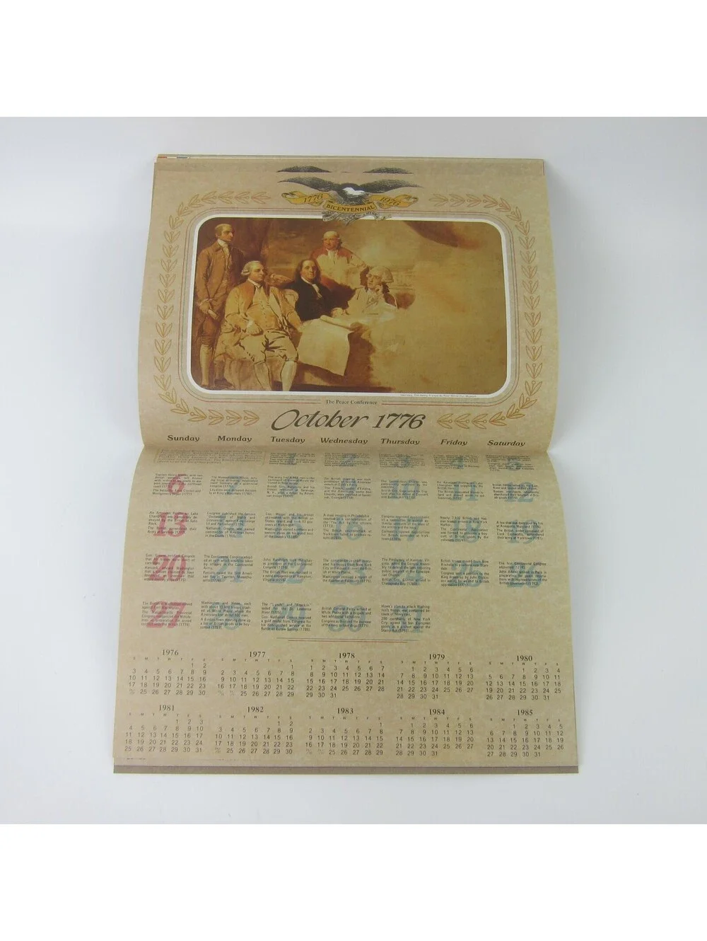 Vintage United States of America 200th Anniversary Calendar & Almanac 1976 RARE